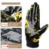 Goporoy Youth Football Gloves for Kids Excellent Grip Football Receiver Gloves, ICY Gold Youth XS/S view 4