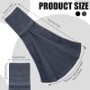 Moukeren 6 Pcs Football Towel Cotton Quarterback Football Field Hand Towel with Hook and Loop Fastener for Sports Football Golf Gym Accessories(Black, White, Gray) view 2