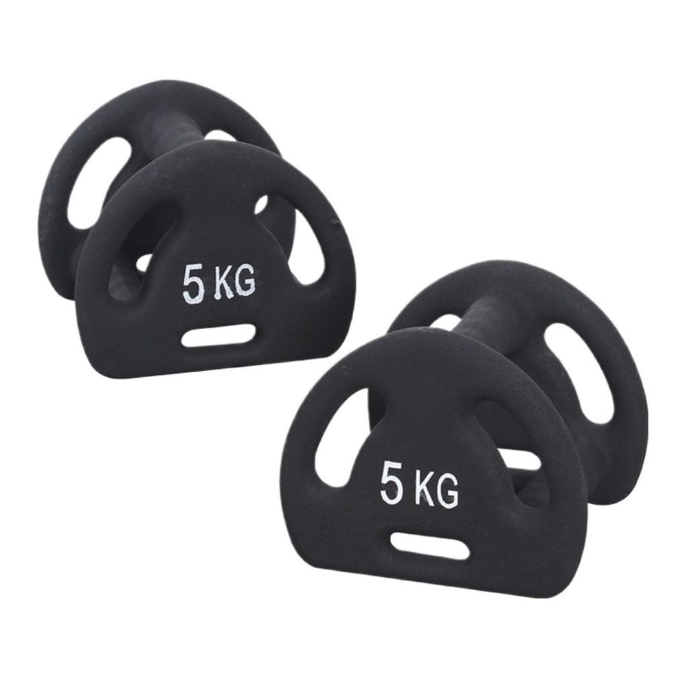 HAMEXLN Dumbbell Lake Triangle Dumbbell For Men Fitness Home Multifunctional Kettlebell Professional Exercise Material, Pure Iron Dumbbells, 30kg, Black/White