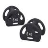 HAMEXLN Dumbbell Lake Triangle Dumbbell For Men Fitness Home Multifunctional Kettlebell Professional Exercise Material, Pure Iron Dumbbells, 30kg, Black/White view 1