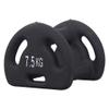 HAMEXLN Dumbbell Lake Triangle Dumbbell For Men Fitness Home Multifunctional Kettlebell Professional Exercise Material, Pure Iron Dumbbells, 30kg, Black/White view 2