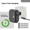 ROCKBROS Mini Bike Pump Portable Bike Tire Pump 100PSI Electric Bike Pump Mini Air Pump Tire Inflator Rechargeable with Presta Schrader Valve view 3