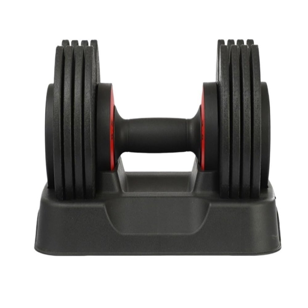 HAMEXLN Dumbbel Adjustable Dumbbell Set Dumbbells with Anti-Slip Handles Quick Adjustment, Innovative Fitness Equipment Barbell, 12kg, Black