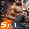 HAMEXLN Dumbbel Adjustable Dumbbell Set Dumbbells with Anti-Slip Handles Quick Adjustment, Innovative Fitness Equipment Barbell, 12kg, Black view 4