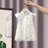 Floor Length Flower Girl Dress Suit Little Girl Skirt (Blue, 12-18 Months) view 2