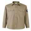 Ubon FR Shirts for Men Flame Resistant Long Sleeve Welding Shirt, Khaki, L view 2