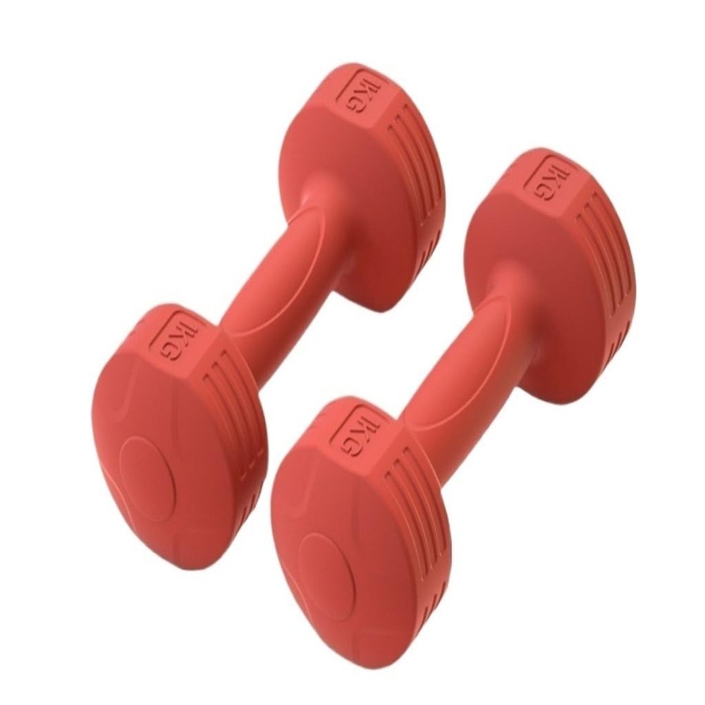 HAMEXLN Dumbells Dumbbells, Women's Home Fitness Equipment, Yoga Exercises, Arm Muscle Training, Hand Training Dumbbells Dumbell Set, 3kg, Red
