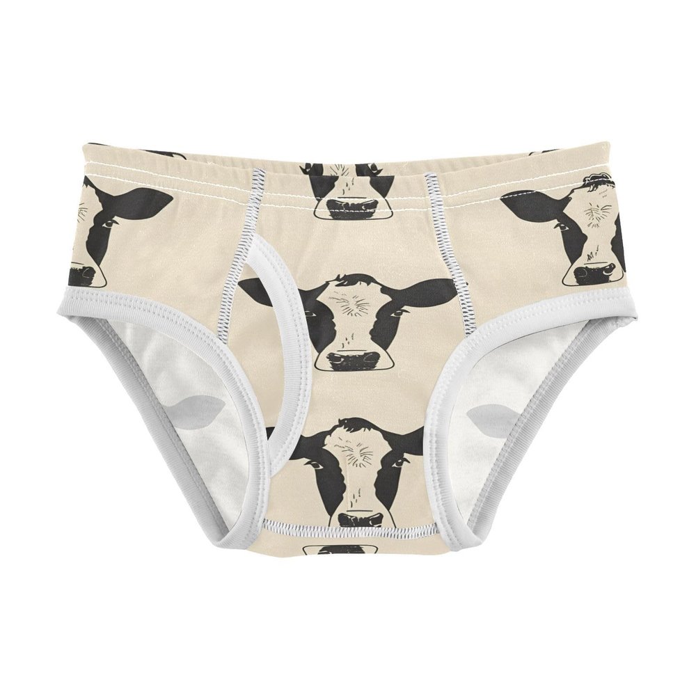 ALAZA Cow Print Retro Boys' Briefs Soft Underwear Available in Sizes 5t Multicolor