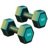 HAMEXLN Dumbbel Rubberized Dumbbells For Men And Women, Home Fitness Equipment For Arm Muscle Training, 5kg, 10/20kg Pairr Barbell, 4kg, Green view 1