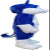 Blue Husky Dog Mascot Costume Adult Size for Men & Women with Built-in Fan Inside the Head view 2
