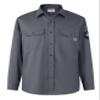 Ubon FR Shirts for Men Flame Resistan Welding Shirt FRC Work Shirt Long Sleeve Welder Shirts 7.5 Oz, Gray, XX-Large view 1