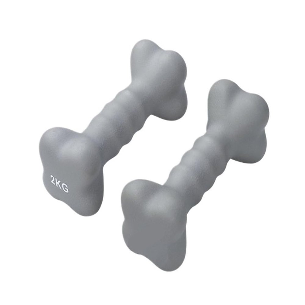Dumbells A Pair Of Plastic-impregnated Dumbbells For Women's Sports And Fitness Exercises, Muscle Shaping Equipment Dumbell Set