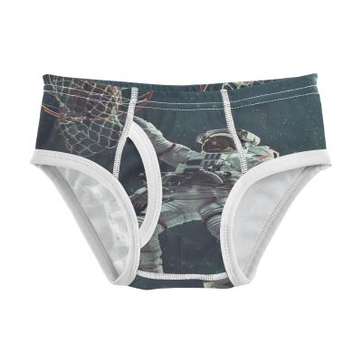 ALAZA Funny Astronaut Basketball Shot Stylish Boys' Briefs Soft Underwear Available in Sizes 6y Multicolor