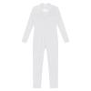 Linjinx Kids Girls Long Sleeve Sequins Gymnastics Leotard Unitard Full BodyJumpsuit One Piece Skating Bodysuit White 6 Years view 4