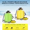 GOYOJO 3L Scuba Tank Diving Oxygen Cylinder Kit Respirator Spair Air Buddy Underwater Diving System 30-50Mins (3L Yellow Set) view 3