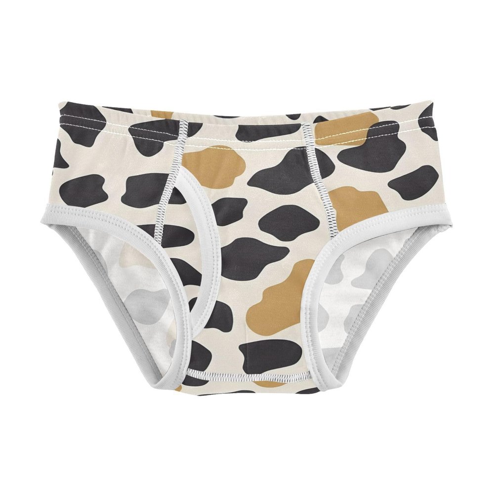 ALAZA Yellow Black Abstract Print Boys' Briefs Soft Underwear Available in Sizes 5t