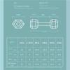 Dumbells Dumbbell Hexagonal Rubberized Dumbbells For Men And Women Fitness Outdoor Home Dumbbells Yoga Dumbbells Dumbell Set view 2