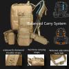 YunYunStrap Tactical Backpack 50L, Molle Daypack Men, 4 in 1 Military Bag, Outdoor Sport Hiking Climbing Army Camping Bags view 4