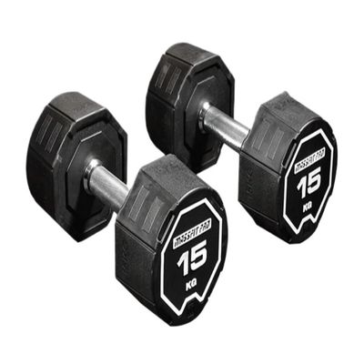 HAMEXLN Dumbbel Environmentally Friendly PVC Fixed Dumbbell Dumbbell Rack Men's Home Gym Training Dumbbell Equipment Sett Barbell, 30kg, Black