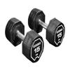 HAMEXLN Dumbbel Environmentally Friendly PVC Fixed Dumbbell Dumbbell Rack Men's Home Gym Training Dumbbell Equipment Sett Barbell, 30kg, Black view 1