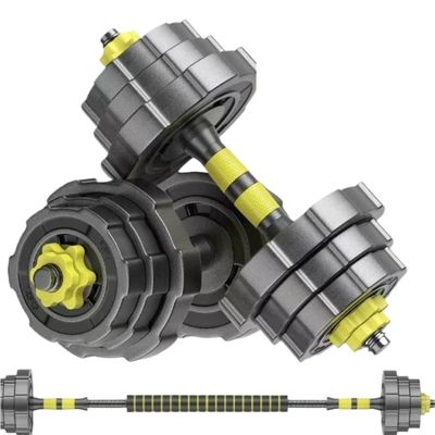 HAMEXLN Dumbells Adjustable-Dumbbells-Set,80lbs Free Weights Set With Connector,Fitness Exercises For Home Gym Suitable Men/Women,Yellow Dumbell Set, 40kg