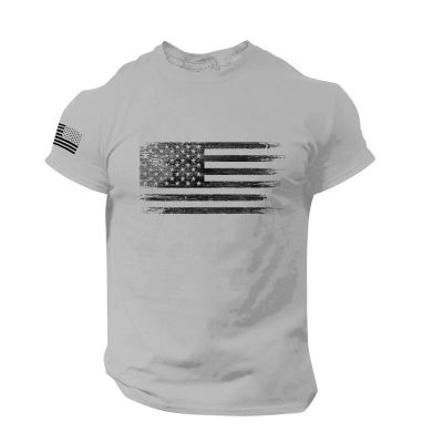 2025 Summer T-Shirts Men American Flag Patriotic Shirts Short Sleeve Graphic Tees Crewneck 4th of July Tshirts Tee Tops
