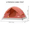 UNP Camping Tent 2/3/4/6 Person Dome Tent, Easy to Set Up for Camping, Lightweight Camp Tent, Portable Camping Tent for Outdoor and Backpacking Beaches view 2
