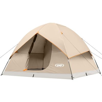 UNP Camping Tent 2/3/4/6 Person Dome Tent, Easy to Set Up for Camping, Lightweight Camp Tent, Portable Camping Tent for Outdoor and Backpacking Beaches