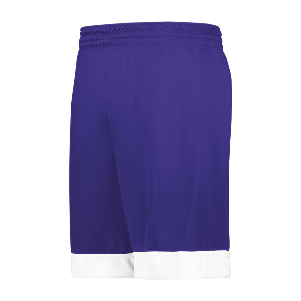 Augusta Sportswear Youth Swish Reversible Basketball Shorts, Purple/White, S