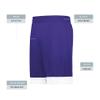 Augusta Sportswear Youth Swish Reversible Basketball Shorts, Purple/White, S view 4