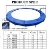 BIWKONI Round Trampoline Replacement Spring Cover Safety Protection Pad UV-Resistant Anti-Collision Trampoline Accessories,Multi Color,14FT view 4