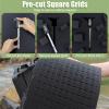 4 Pack Gun Case Foams-16 x 12 x 2 Inch Pick and Pluck Shadow Packing Foam Sheets for Craft, Black Polyurethane Toolbox Carry Case Foam Inserts, Closed Cell Foam for Gun Cases Padding Storage Organizer view 3