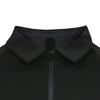 Gsywaipei Men's Zipper Band Collar Tee Casual Work Polo T-Shirts Quick Drying Zip Solid Golf Shirt (X-Small,Black) view 4