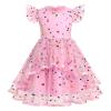 Birthday Dress for Girls: Gifts for One Year Old Girl, Princess Tutu Toddler Infant Ruffled Flower Embroidered Special Occasion Dresses for Pageant Wedding Bridesmaid Pink Polka Dots 5-6X view 1