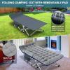 NAIZEA Folding Camping Cots for Adults, Folding Cot with Mattress, Camping Foldable Bed, Portable Military Cot, Double Layer Oxford Strong Heavy Duty Sleeping Cots w/Carry Bag for Camp Office Travel view 4