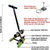 Athletic Field Striping Line Marking Machine, Basketball Court Marking Kit, Hand Push Floor Marking Tool, Tape Marking Machine Hand-Push Tape Sticking Machine for Driveway with Circle Drawing Tool view 4