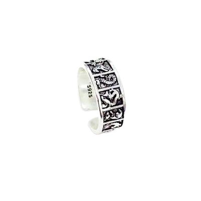 KUAIOUU Women's Rings Zodiac Ring Open Ring Fashion Ring