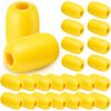 Vertintong Deep Water Fishing Float 4.72 x 2.75'' Heavy Duty Pool Buoy Float Fishing Marker 0.78 Hole for Kayak Tow Line Anchor Marker Buoy Drift Sock Replace Pool Crabbing Dock(Yellow, 24 Pcs) view 1