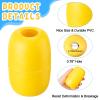 Vertintong Deep Water Fishing Float 4.72 x 2.75'' Heavy Duty Pool Buoy Float Fishing Marker 0.78 Hole for Kayak Tow Line Anchor Marker Buoy Drift Sock Replace Pool Crabbing Dock(Yellow, 24 Pcs) view 3