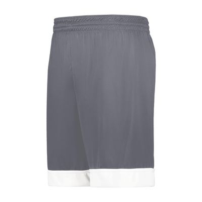 Augusta Sportswear Youth Swish Reversible Basketball Shorts, Graphite/White, L