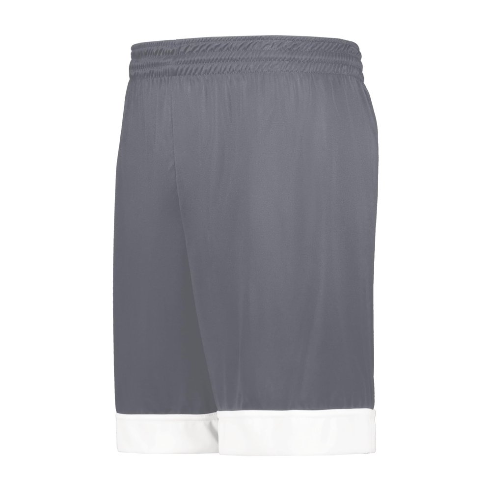 Augusta Sportswear Youth Swish Reversible Basketball Shorts, Graphite/White, L