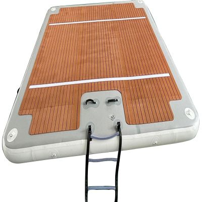 YJFEDCC Portable Double Floating Bed on The Water, Inflatable Floating Board PVC Floating Board, Inflatable Dock Island Raft Water Dock Pad,2.5 * 3m/8.2 * 9.8ft