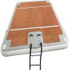 YJFEDCC Portable Double Floating Bed on The Water, Inflatable Floating Board PVC Floating Board, Inflatable Dock Island Raft Water Dock Pad,2.5 * 3m/8.2 * 9.8ft view 1