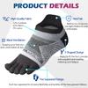 Meaiguo Coolmax Toe Socks For Men Women Low Cut Five Finger Socks With Toes Running Hiking 3 Pairs(White) view 3