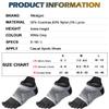 Meaiguo Coolmax Toe Socks For Men Women Low Cut Five Finger Socks With Toes Running Hiking 3 Pairs(White) view 4