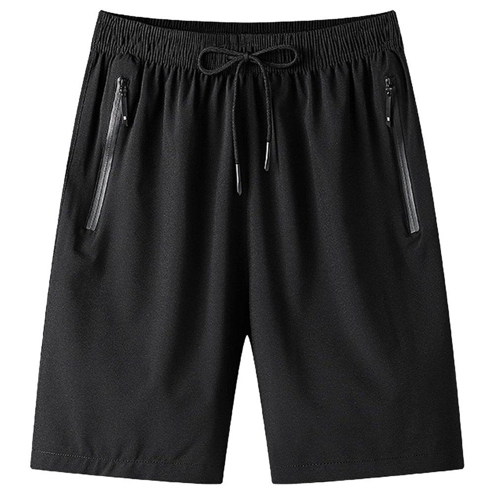 JEsilunmaMY Casual Print Running Shorts for Men 4 Way Stretch Athletic Jogger Shorts Workout Gym Training Beach Shorts (Black1,XX-Large)