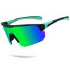 BangLong Polarized Sports Sunglasses - UV400 Protection Wrap Around MTB TR90 Frame Sun Glasses for Men Women Running Cycling Fishing, Green view 1