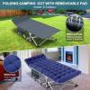 NAIZEA Folding Camping Cots for Adults, Folding Cot with Mattress, Camping Foldable Bed, Portable Military Cot, Double Layer Oxford Strong Heavy Duty Sleeping Cots w/Carry Bag for Camp Office Travel view 4