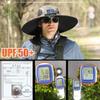 DASHENRAN Wide Brim Solar Fan Outdoor Fishing Hat-Solar & USB Charging,Outdoor Fishing Hat,Hat with Fan,Solar Fan Hat Upf50+ (US, Alpha, One Size, Camouflage1Reinforced Brim) view 3