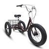 ZZBSOD 7 Speed Adult Trikes 20 inch Fat Tire 3 Wheel Bikes, Adult Tricycles, Cruise Bike with Basket for Seniors, Women, Men for Recreation, Shopping view 1